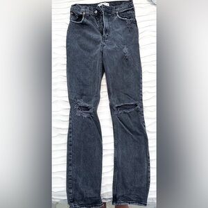 Abercrombie & Fitch Black Ripped Jeans